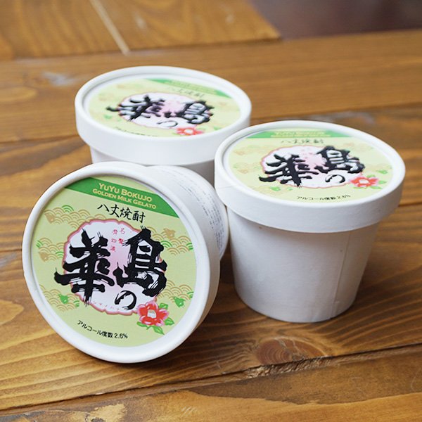 【バラ1個】ジャージー牛乳焼酎ジェラート【島の華】